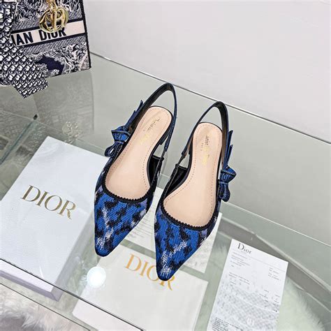 dior mizza flat|J'Adior Slingback Ballerina Flat Blue and Black Mizza .